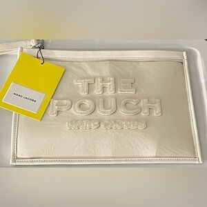 Marc Jacobs PVC White & Yellow Wristlet